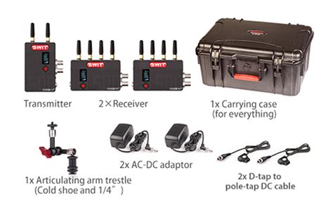 Emetteur/2 x récepteur vidéo HF Flow 500 HD