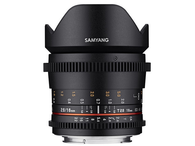 [OBJEF16S] Objectif SAMYANG EF 16mm/T2,6 Full Frame