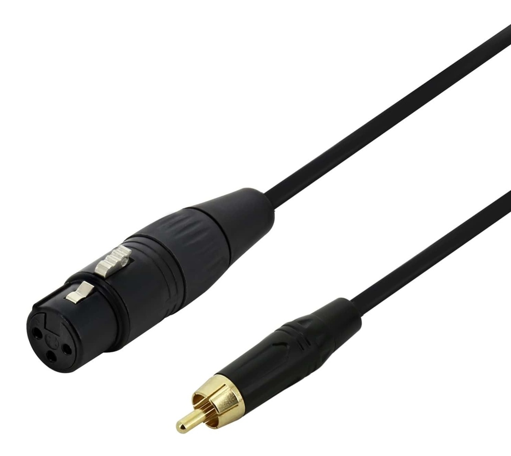 [XLRFRCC] CABLE XLR FEMELLE /RCA MOYEN